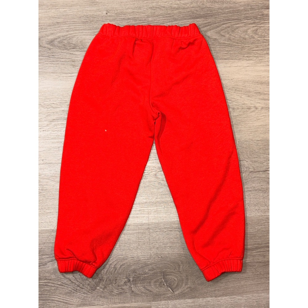 Cat & Jack Kids Red Pintuck Fleece Jogger Sweatpants Size 4T - Picture 3 of 3